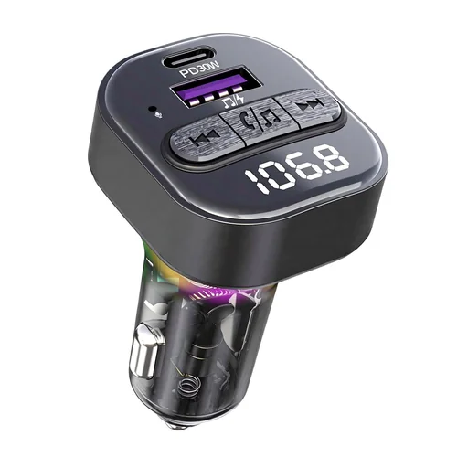 Kettz Yare bluetooth fm transmiter i brzi auto punjac sa USB-A i USB-C portom