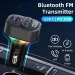 Kettz Yare bluetooth fm transmiter i brzi auto punjac sa USB-A i USB-C portom