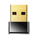 Cudy BU530 diskretni crni USB adapter koji omogućava Bluetooth 5.3 vezu na desktop i laptop računarima