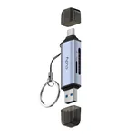 2-u-1 USB 3.0 / USB-C čitač kartica SD i microSD – Cudy UH200