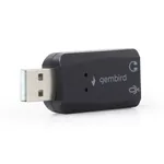 Gembird Virtus Plus SC-USB2.0-01 USB zvučna kartica sa stereo audio sa izlazom za slušalice, pojačalo ili mikrofon