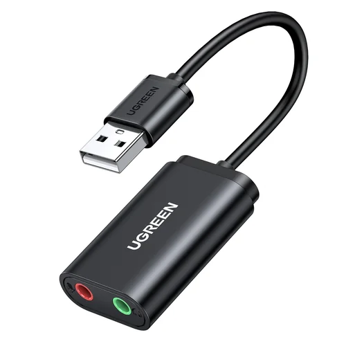 UGREEN US205 USB eksterna zvučna kartica - adapter za slušalice i mikrofon