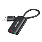 UGREEN US205 USB eksterna zvučna kartica - adapter za slušalice i mikrofon