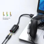 UGREEN US205 USB eksterna zvučna kartica - adapter za slušalice i mikrofon