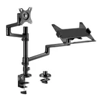 Podesivi stoni nosač sa 2 ruke za monitor i laptop – Gembird MA-DA-04