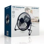 Gembird NF-03 mini metalni ventilator za radni sto sa USB napajanjem, prečnika 10cm