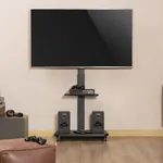 Gembird TVS-75S-02 podni pokretni stalak sa točkićima za TV sa police