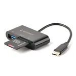 Gembird UHB-CR3-02 USB-C čitač SD i microSD kartica sa dodatnim USB portom