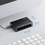 Cudy GS105 gigabitni LAN svič mrežni razdelnik sa 5 portova