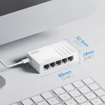 Cudy GS105U mrežni switch sa 5 portova i USB Type-C kablom