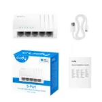 Cudy GS105U mrežni switch sa 5 portova i USB Type-C kablom