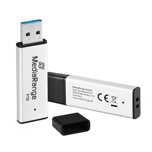 MediaRange MR1903 USB 3.2 fleš disk 1TB sa brzinom prenosa do 400MB/s i aluminijumskim kućištem
