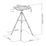 Kettz NP-K220 rasklopivo postolje - stalak za projektor