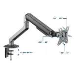 Stoni nosač – ruka za monitor Gembird MA-DA1-05 sa rotacijom i nagibom