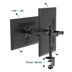 Gembird MA-D2-03 podesivi stoni držač za dva ekrana