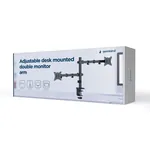 Gembird MA-D2-03 podesivi stoni držač za dva ekrana