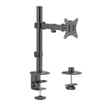 Crna metalna ruka za montiranje monitora na radni sto Gembird MA-D1-03