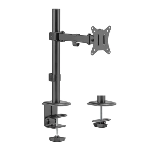 Crna metalna ruka za montiranje monitora na radni sto Gembird MA-D1-03