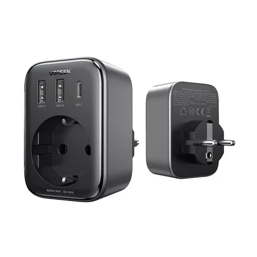 Ugreen CD314 brzi punjač strujni adapter sa AC utičnicom