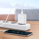 Ugreen US264 60518 - beli USB Type-C kabl za brzo punjenje i prenos podataka za telefon ili laptop