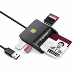 Gembird CRDR-CT405 usb čitač pametnih kartica i memorijskih kartica SD, microSD, SIM
