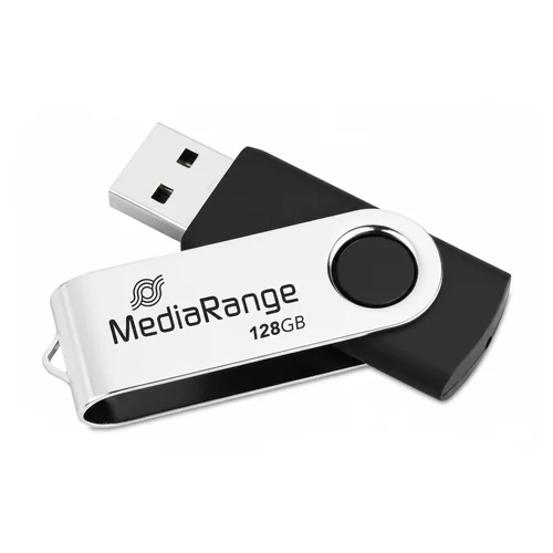 MediaRange MR913 USB fleš disk 128GB sa rotirajućim metalnim štitnikom