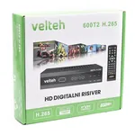Velteh 00T211 set top box DVB-T2 risiver sa USB plejerom i H.265 podrškom
