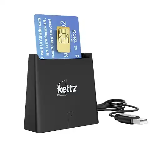 Kettz KTZ-CR400A USB 2.0 vertikalni čitač ličnih karata i SIM kartica uređaj
