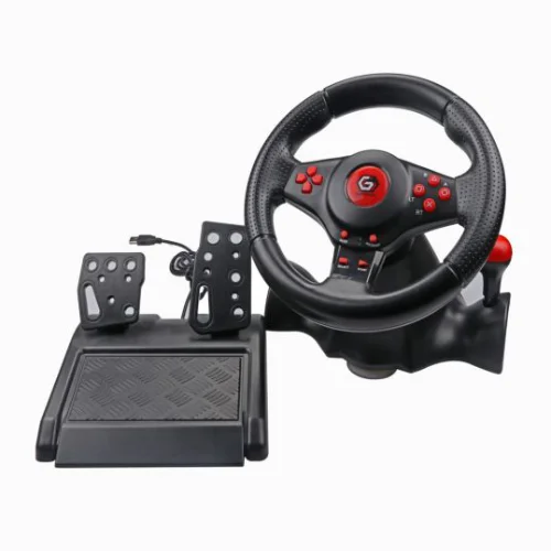 Gembird STR-ShockForce-II USB volan i pedale za PC trkačke igre