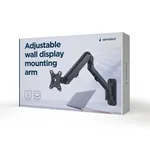 Gembird MA-WA1-02 zidna ruka za monitor sa zglobnim pomeranjem i podesivim uglom nagiba - crne boje