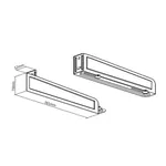 Zidni nosači Gembird WM-U35-01-W za mikrotalasnu peć, nosivost 35 kg